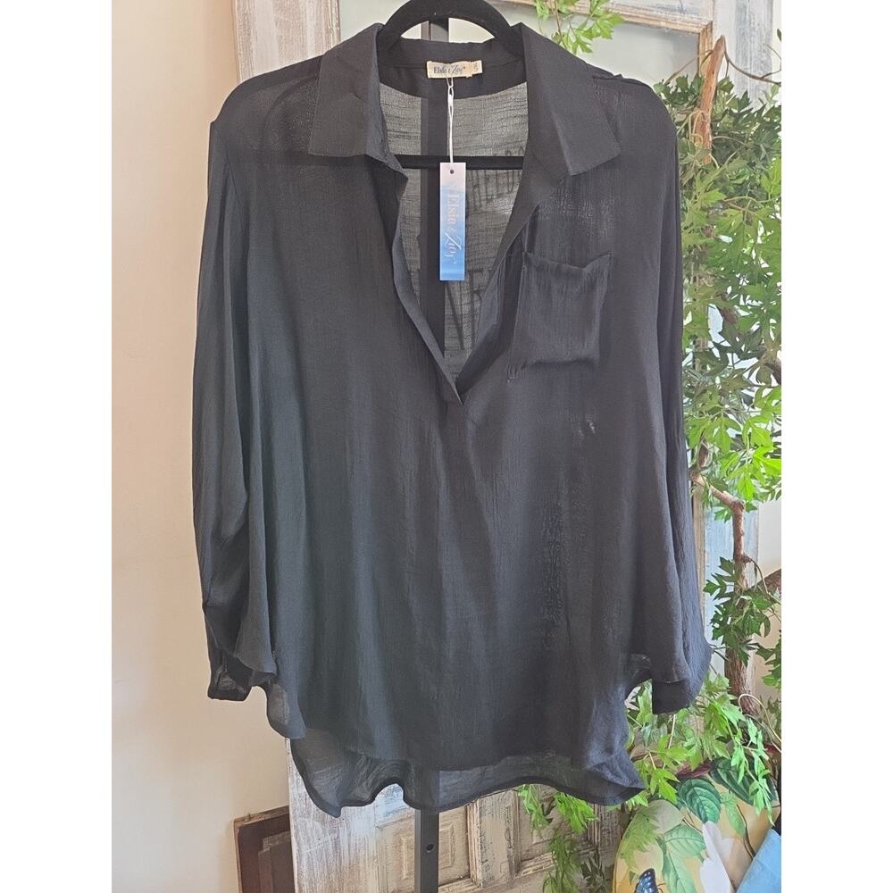 Elise & Zoey Black Coverup New Large/XL